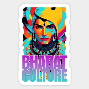 bharat indian culture sticker style graphic illustration Sticker